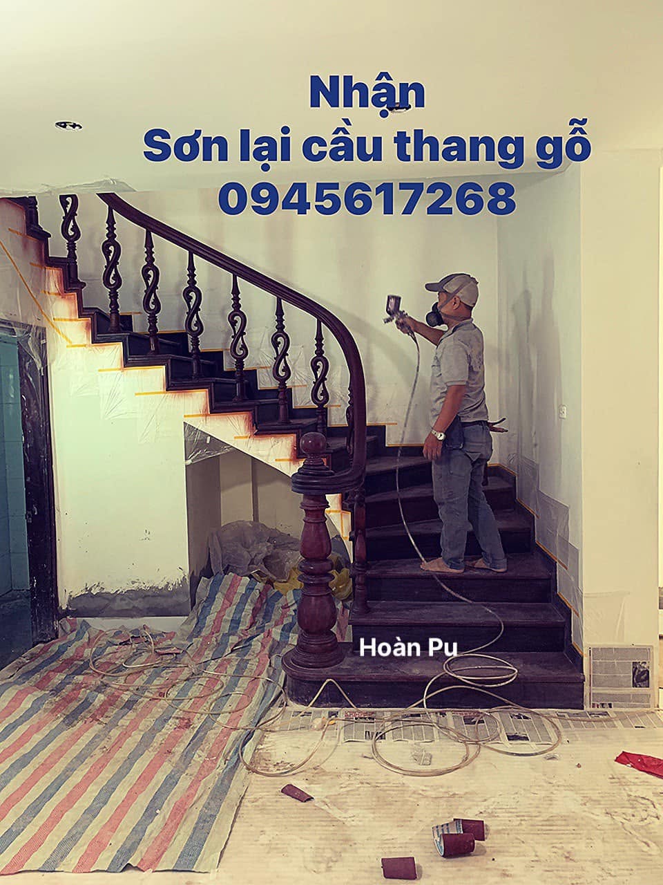 Sơn Cầu Thang Gỗ Tại Hà Nội – Sơn Lại Bậc Thang, Tay Vịn, Lan Can